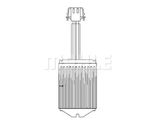 Blower regulator resistor for