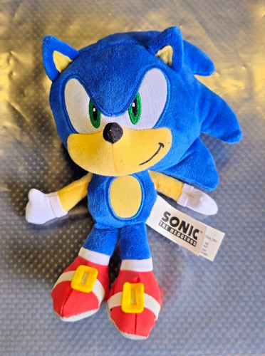 Sonic the hedgehog plush - sonic, 9"