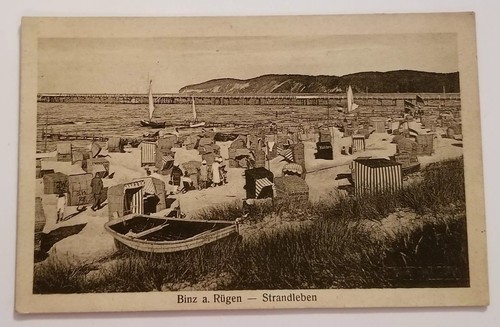 Antique german postcard binz - german,
