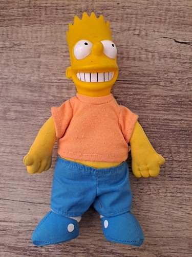 Vtg bart simpson doll grinning - bart,