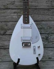 Custom Phantom Jones Vox Tear drop Signature White Electric Guitar Maple