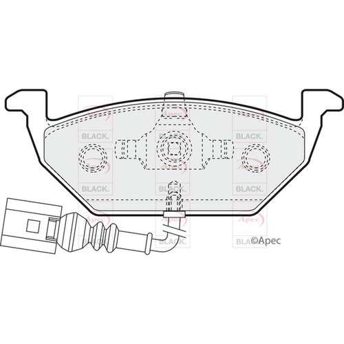 Brake pads set for jetta - pads, vw