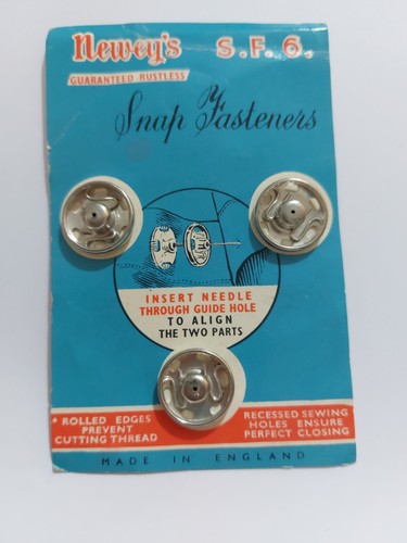 Vintage newey snap fasteners - newey's,
