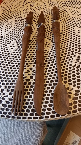 Wooden hand carved african - wooden,