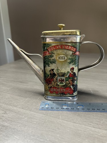 Vintage french olive - vintage, tin