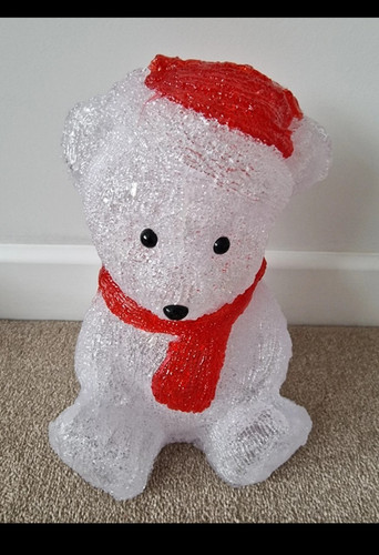 Acrylic white polar bear - polar,