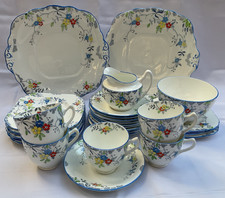 Sutherland China tea service 29 pieces Art Deco Hudson & Middleton Ltd 1549