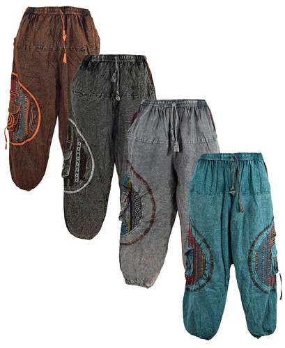 Stonewashed harem trousers for - harem,