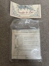 Lavender & Lace Cross Stitch