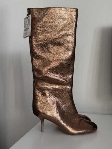 Zara woman metallic kitten - zara,