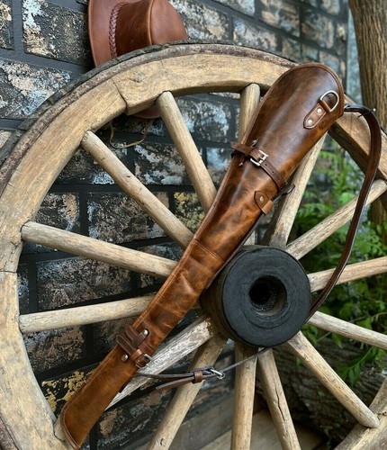 Leather rifle holster - rifle,