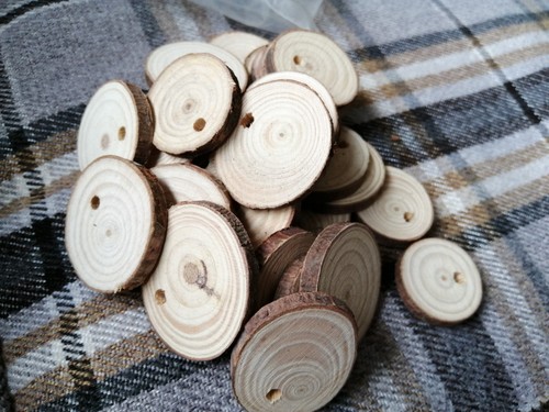 Wood slices round discs - round,