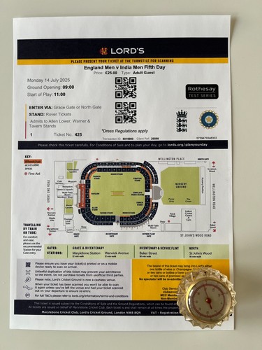Ticket england india test - -,