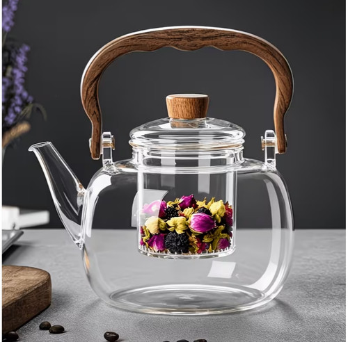 1000ml glass teapot with - glass,