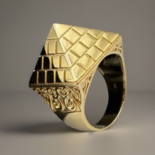 9CT YELLOW GOLD ON STERLING