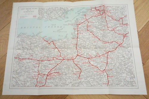 1934 gwr somerset railway map - 1934,