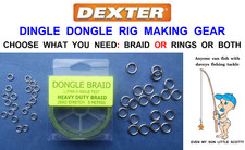 DONGLE BRAID: RIG GEAR DINGLE: DONGLE SOLID RINGS RAYS TOPE CONGER ASSIST HOOK