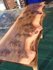 Solid Elm Live Edge Floating Shelf,Reclaimed,rustic Oak,chunky Tv Unit,Table