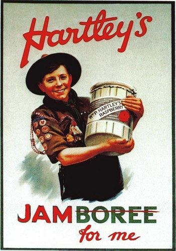 Vintage hartleys jam - boy, scout