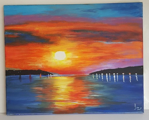 Original acrylic canvas - acrylic, on