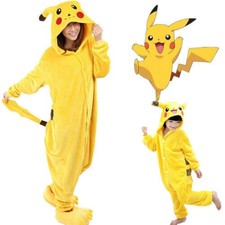 Animal Pikachu Pajamas Party Outfit Halloween Kigurumi Cartoon Sleepwear Costume