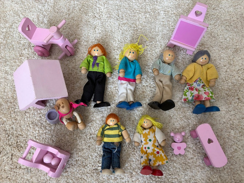 Elc rosebud wooden dolls - rosebud,