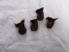 Set 4 Vintage Rustic Caster Wheels,used