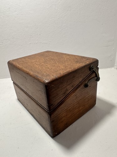 Vintage hand carved wooden box - carved,