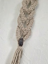 2 x Macrame Air Plant Hanger With Amethyst