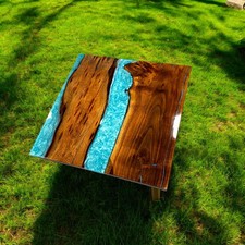Blue Epoxy Coffee Table Unique