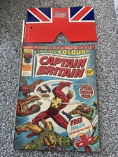 Captain Britain Marvel  Comics  # 1 + free gift Face Mask October 13th 1976 VF+