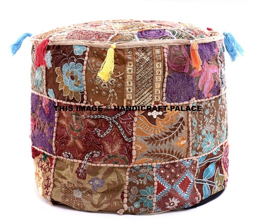 Indian floor pouf ottoman - floor,