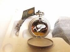 Franklin Mint Star Trek Enterprise Pocket Watch with leather pouch + chain, NEW