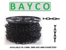 BLACK STEEL CHAIN. WELDED LINK