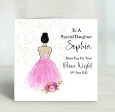 Personalised prom card - card,