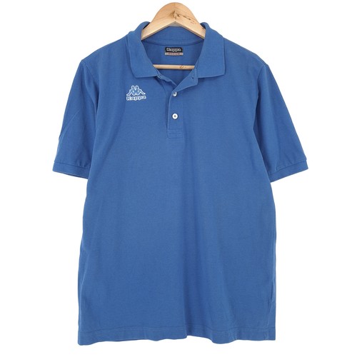 Kappa polo shirt blue cotton - kappa,