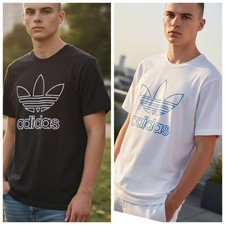 ADIDIAS ADICOLOR MENS TREEFOIL CREW NECK SHORT SLEEVE T-SHIRT SALE