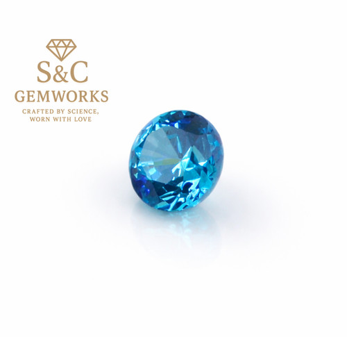 Blue topaz round - #39,