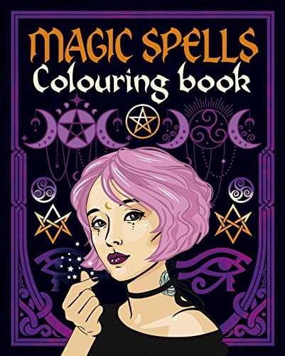 Magic spells colouring book - magic,