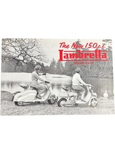 Lambretta 150cc Models D LD Sales Brochure Vintage Collectible