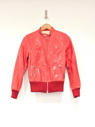 Red soft leather jacket - y-3,