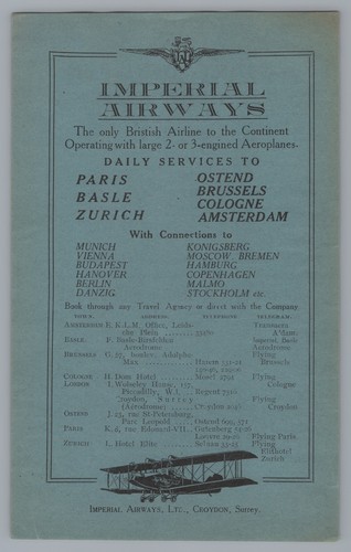 Imperial airways airline print - airline,
