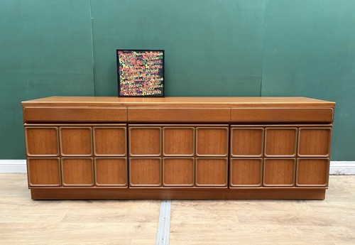 Mid century teak low sideboard - century,