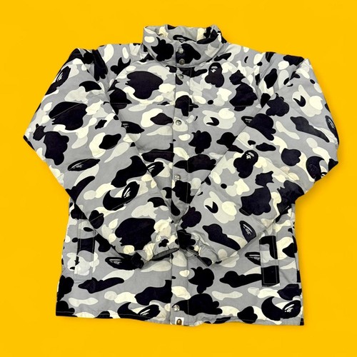 Bape camo puffer jacket - bape,