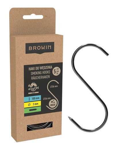 Shaped hooks stainless - stainless, steel