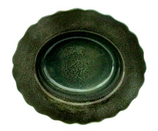 VERY RARE ROYAL DOULTON TITANIAN WARE OVOID SCALLOPED EDGE BOWL