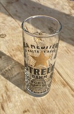 Estrella Damm Barcelona Lager Half Pint Beer Glass Brand New Man Cave Bar
