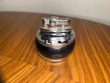 Vintage Rolstar Petrol Table Lighter - Chrome with black band