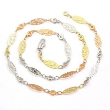 9ct 9k Yellow Rose & White