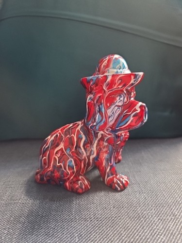 Graffiti bulldog dog ornament - graffiti,